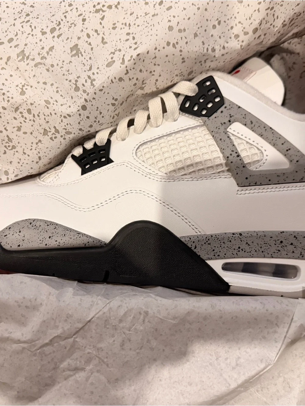 Jordan Men’s White Cement Air Jordan 4 10.5
